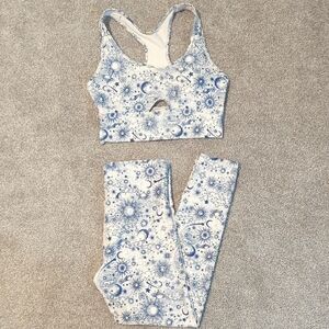 Wildfox Celestial Blue and White Activewear